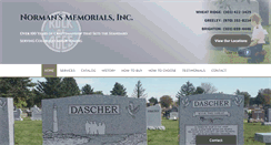 Desktop Screenshot of normansmemorials.com